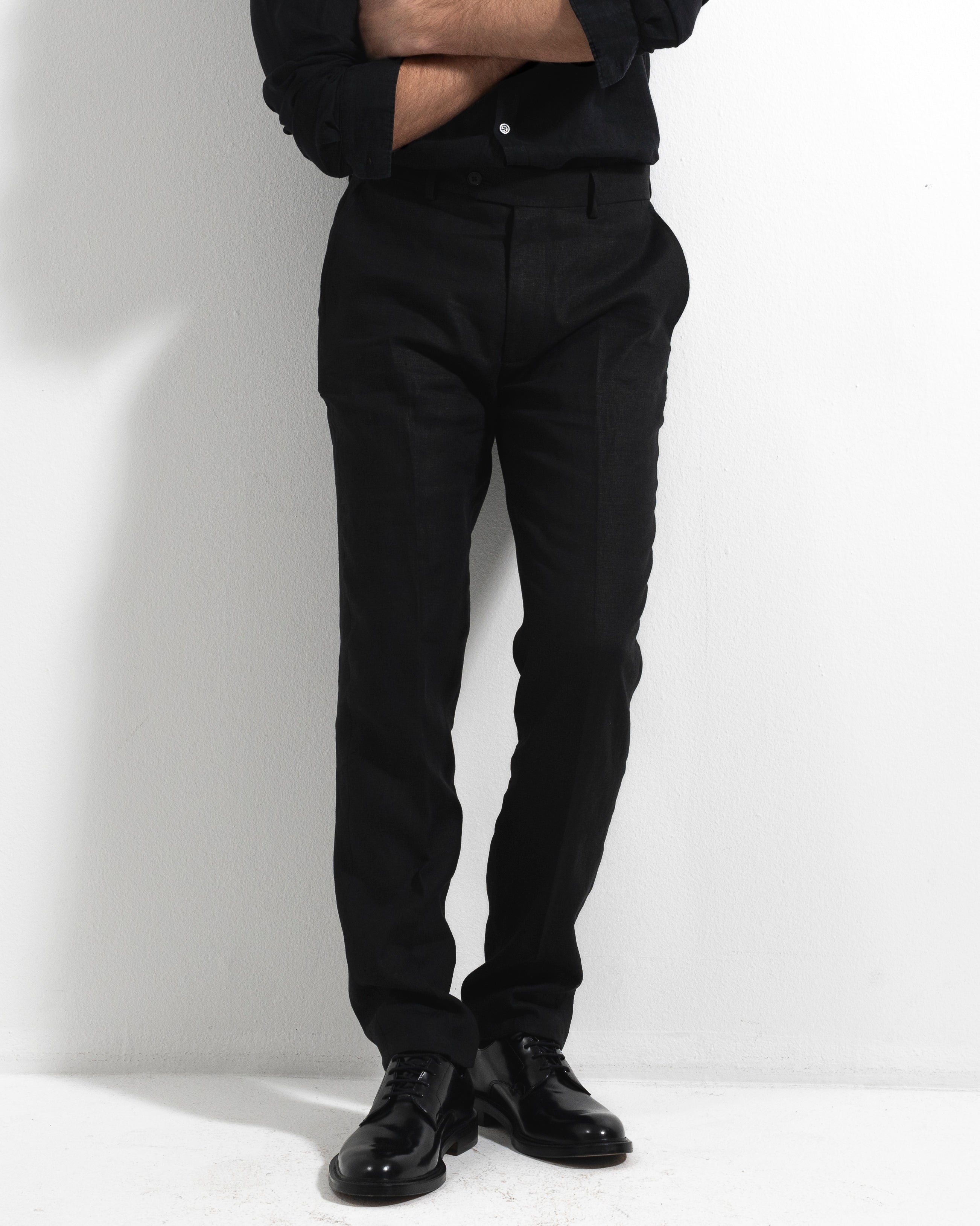 Airo Linen Suit - Black