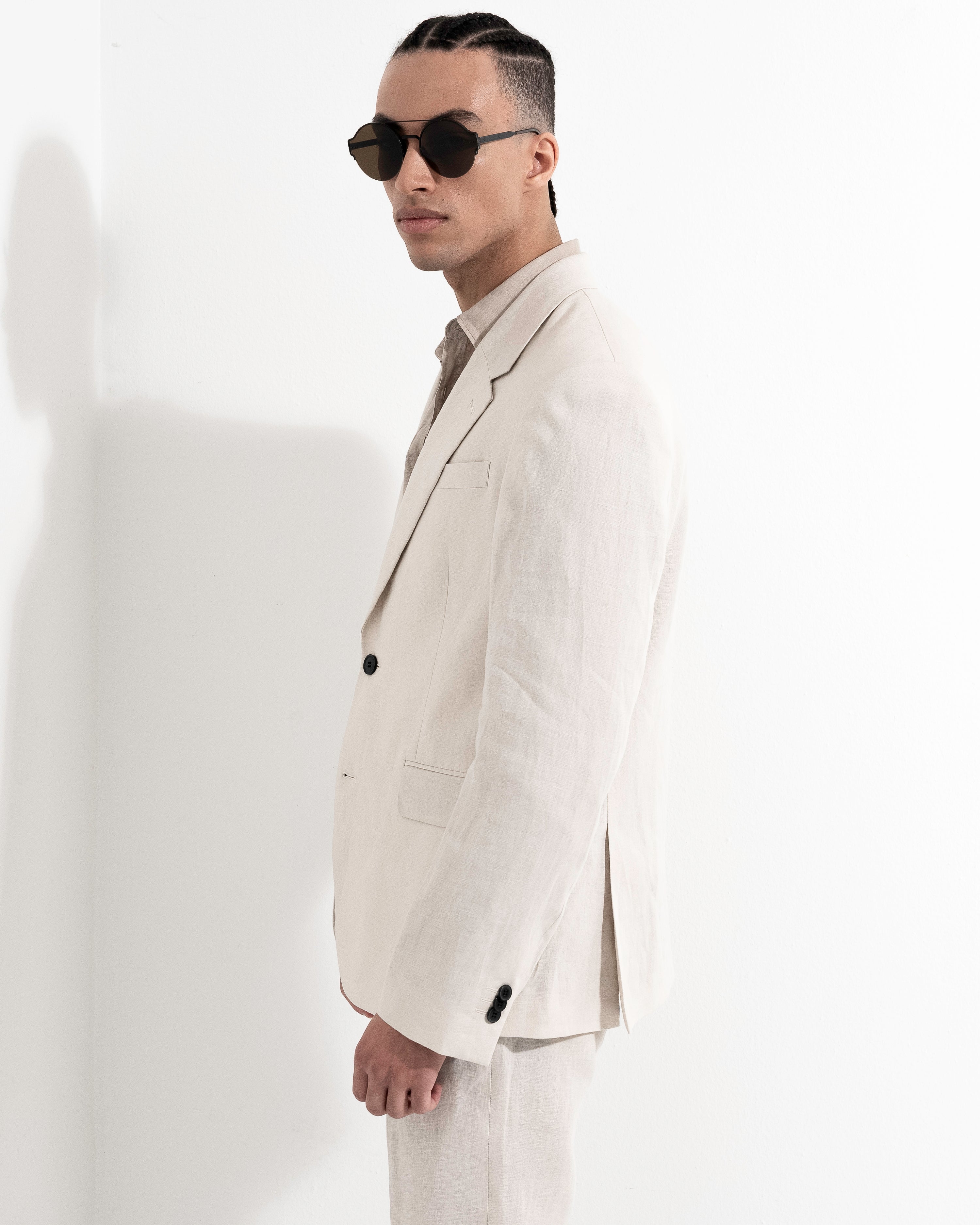 Airo Linen Suit Jacket - Nature