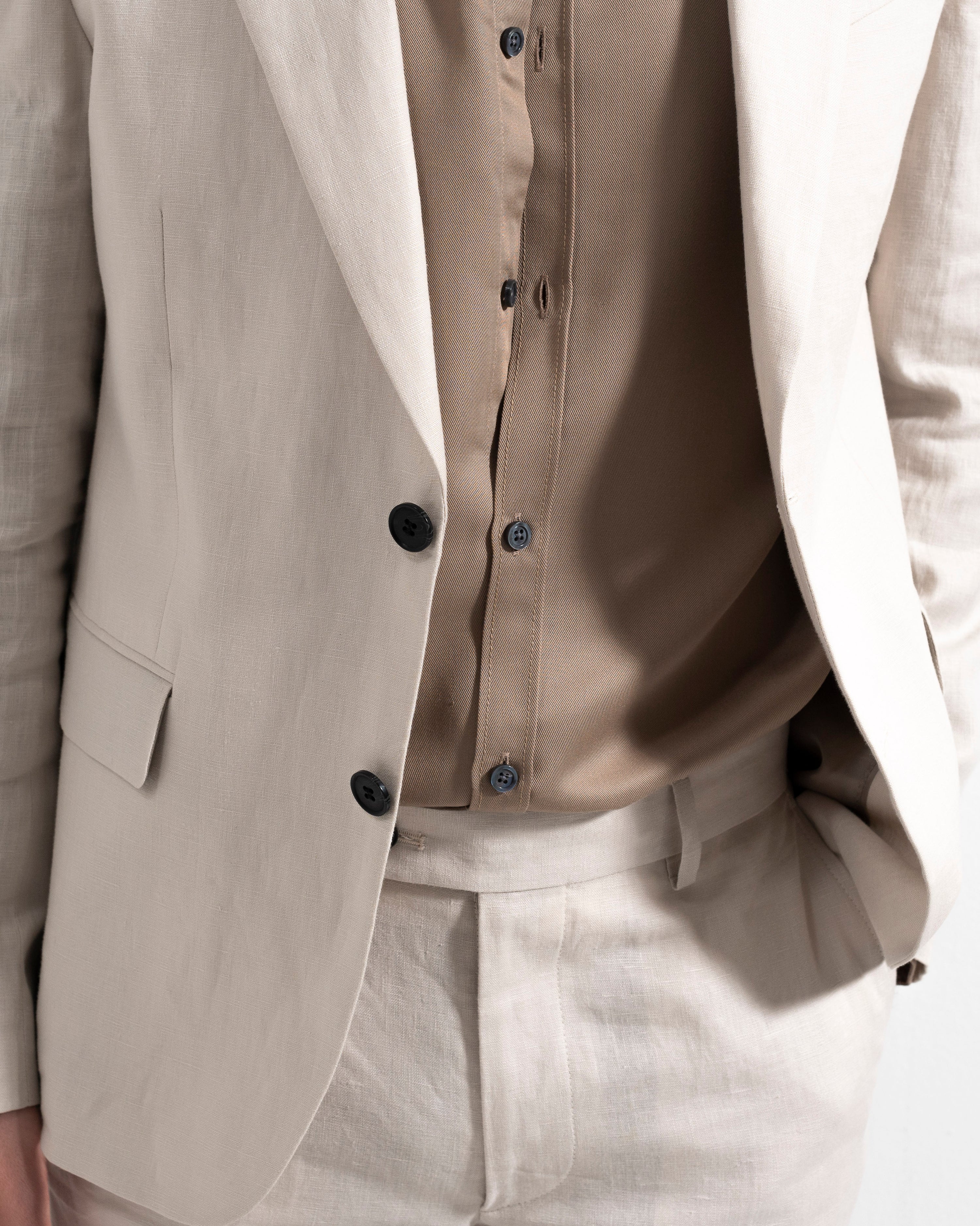Airo Linen Suit Jacket - Nature