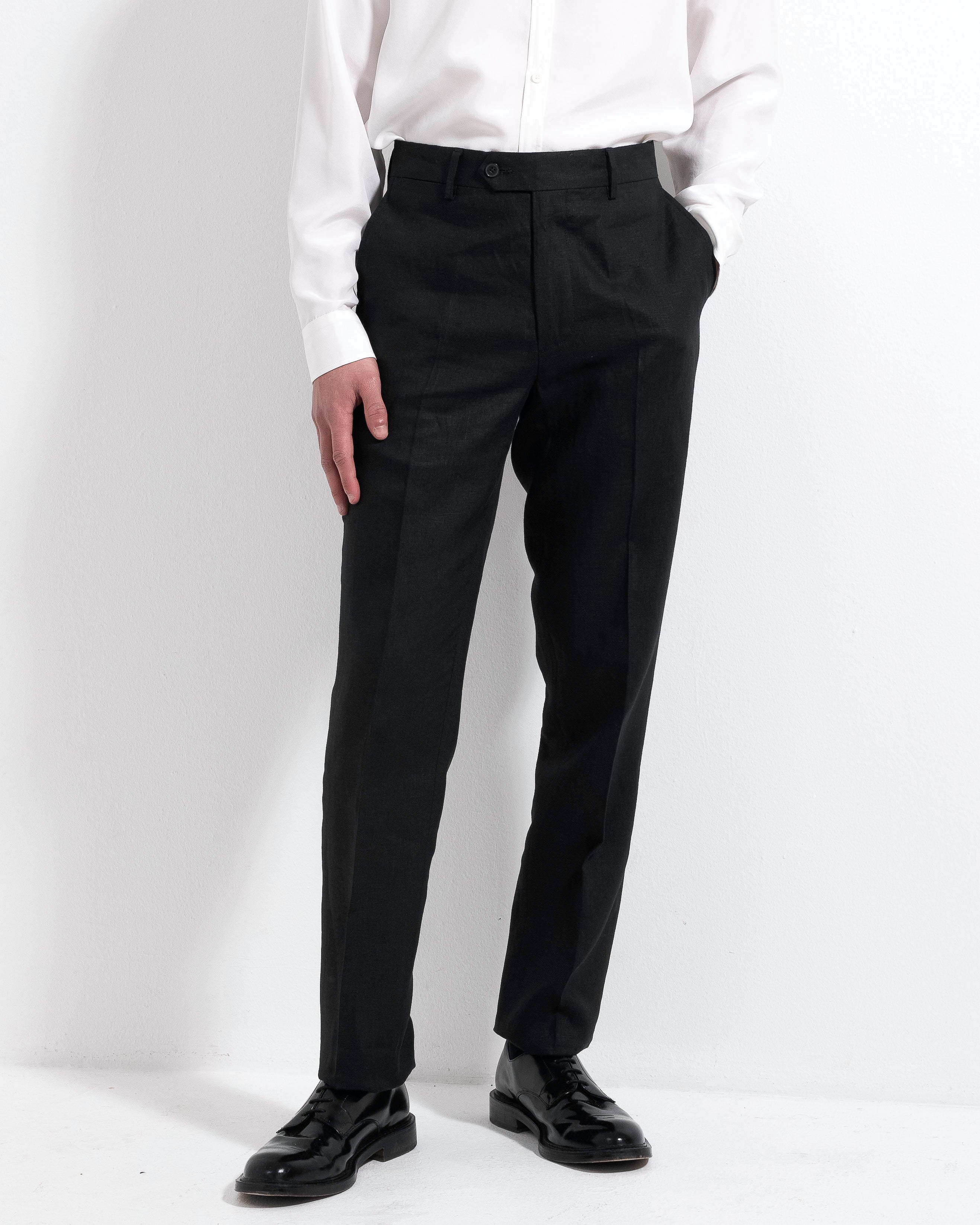 Airo Linen Trousers - Black