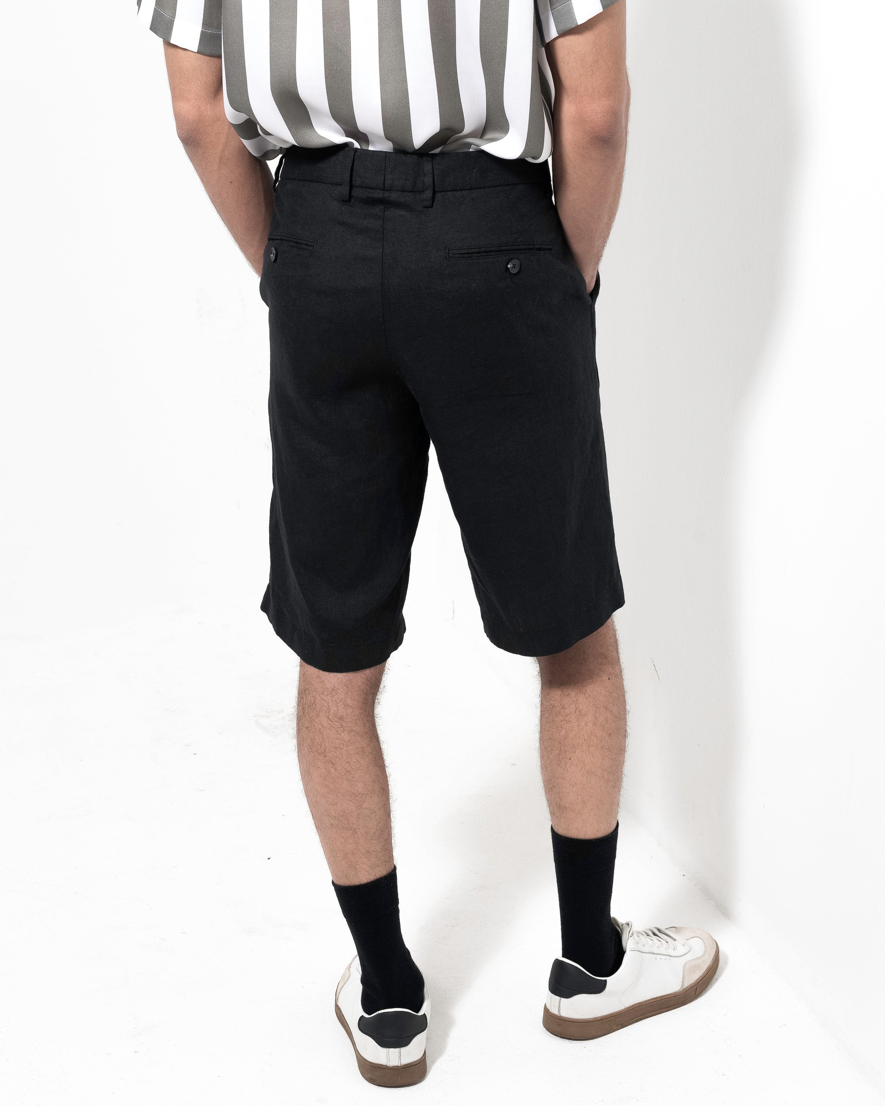 Shorts Linen - Black