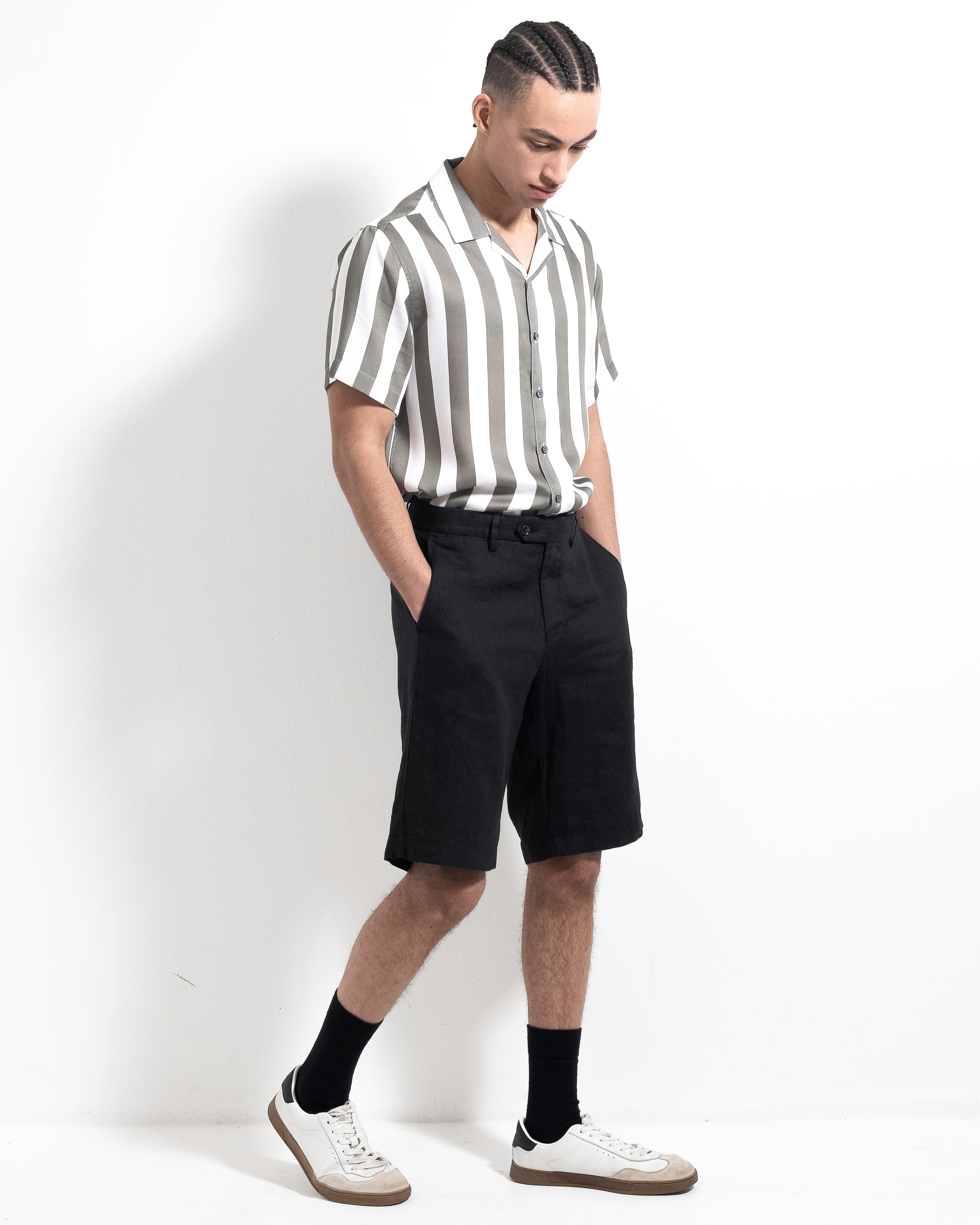 Shorts Linen - Black