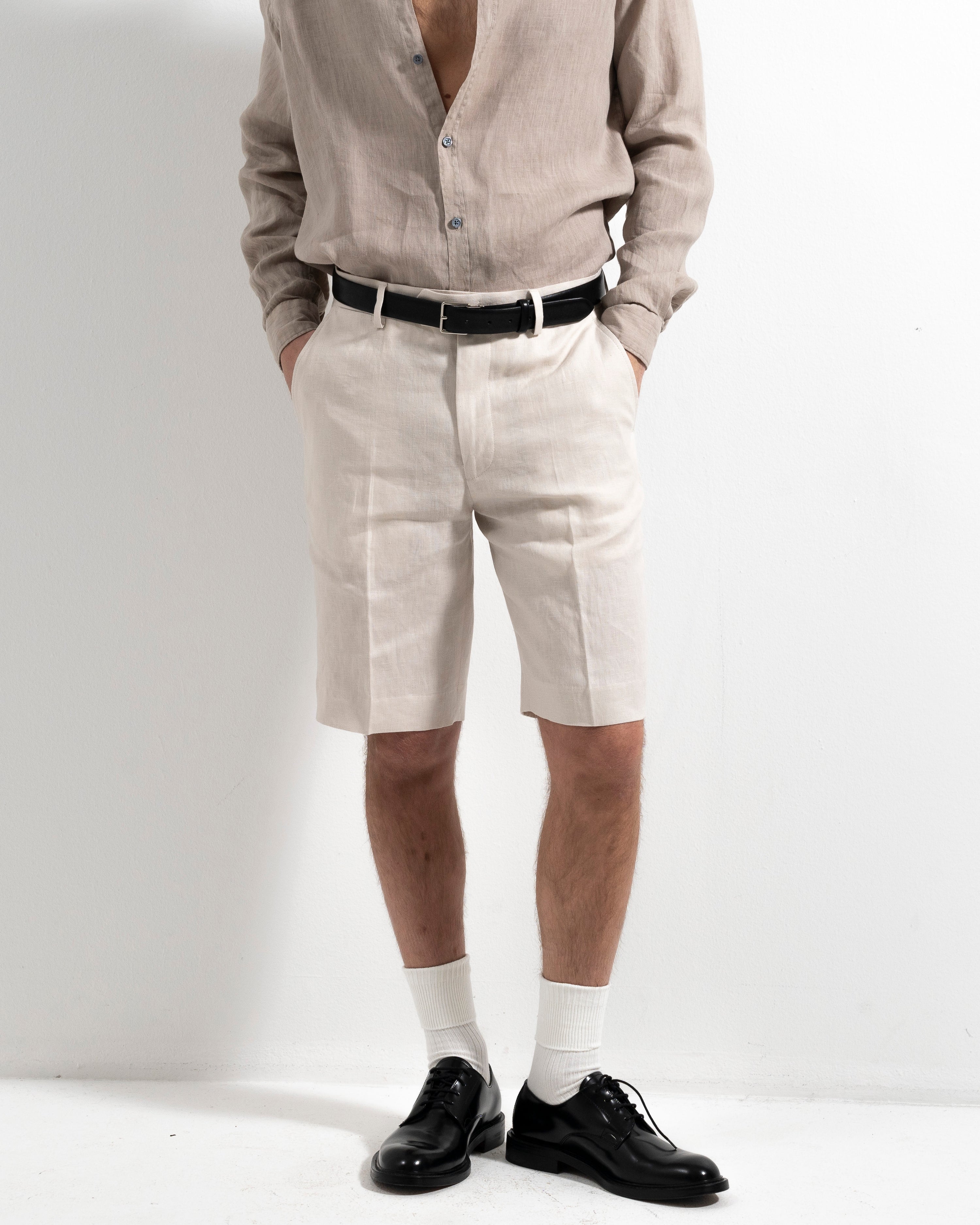Airo Linen Shorts - Nature