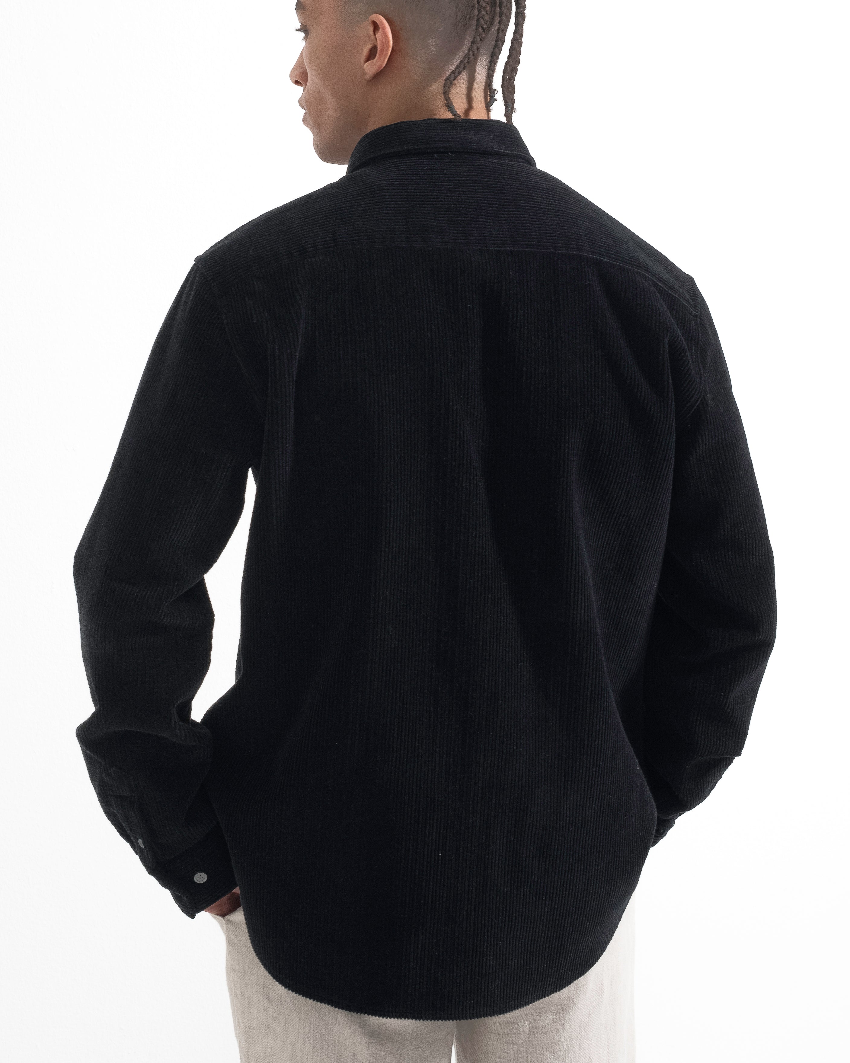 Heavy Cord Shirt - Black