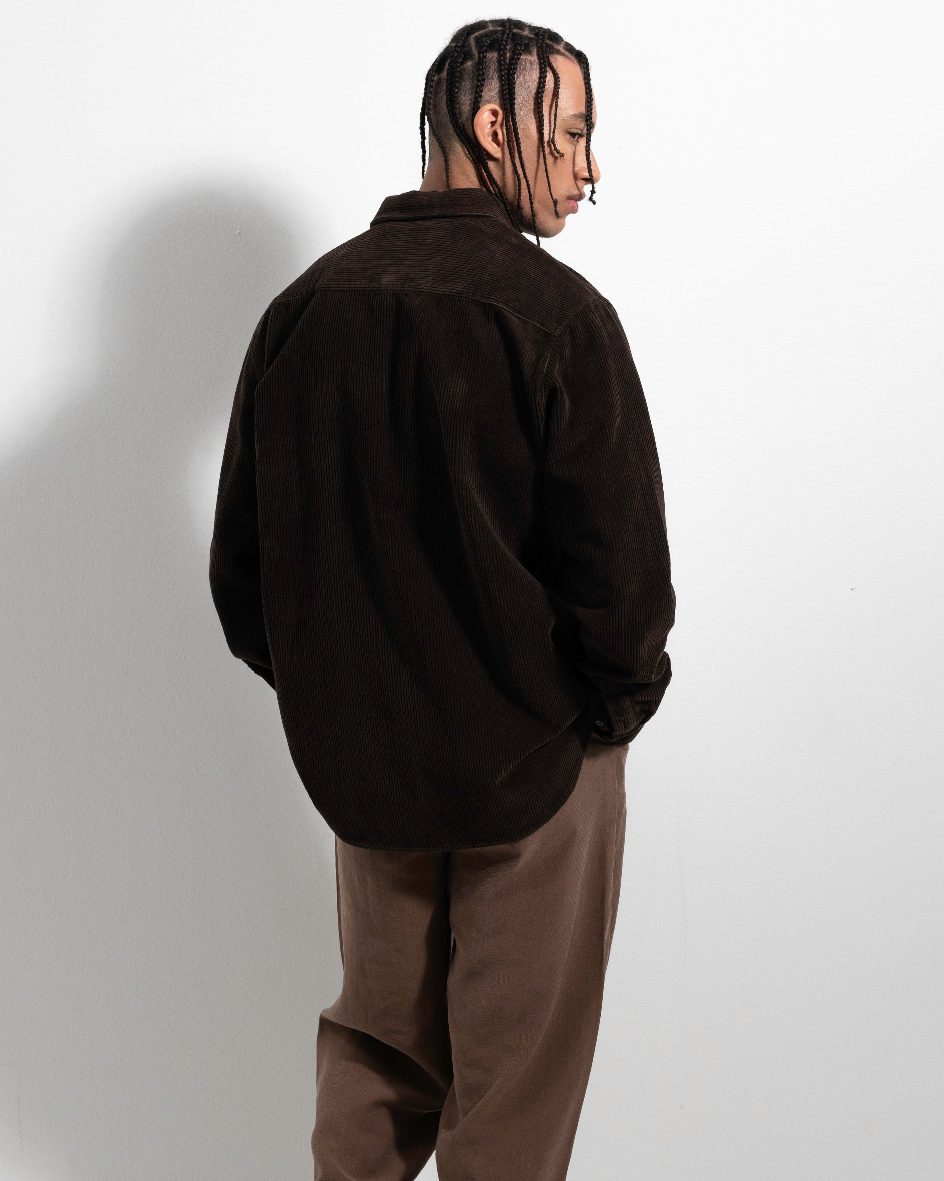 Heavy Cord Shirt - Chocolate