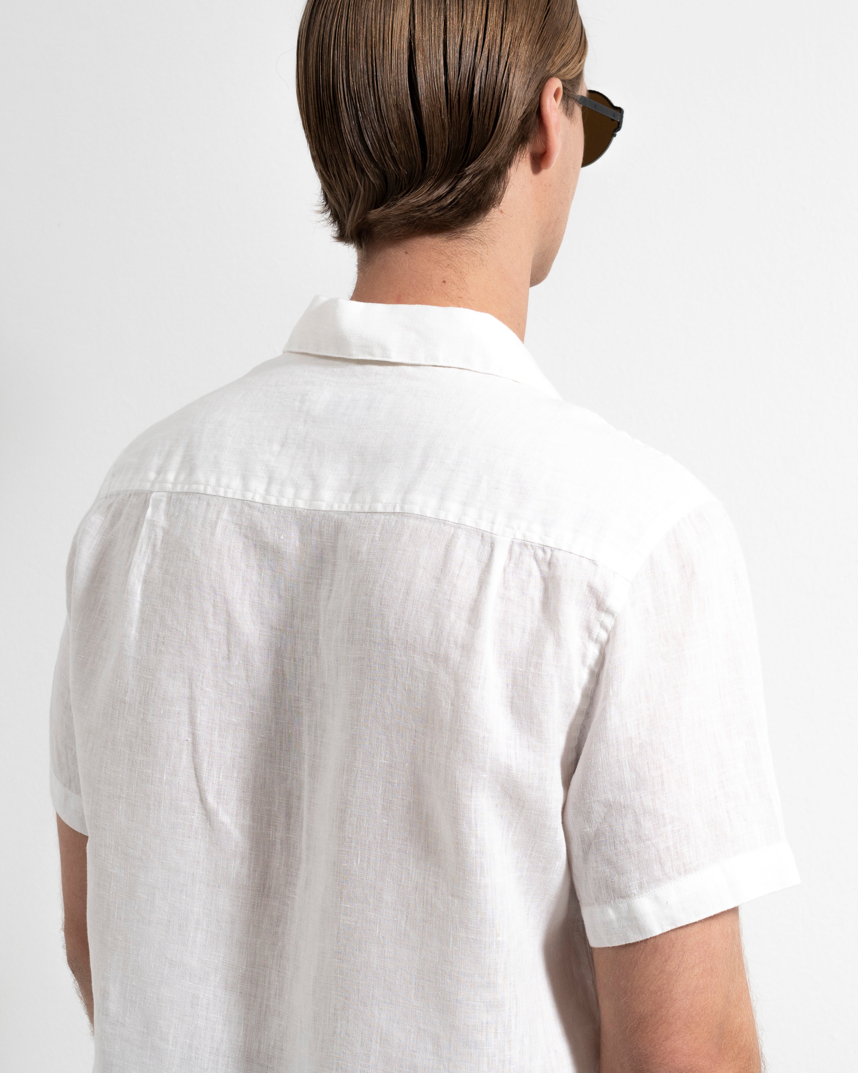 Camp Washed Linen Shirt - White