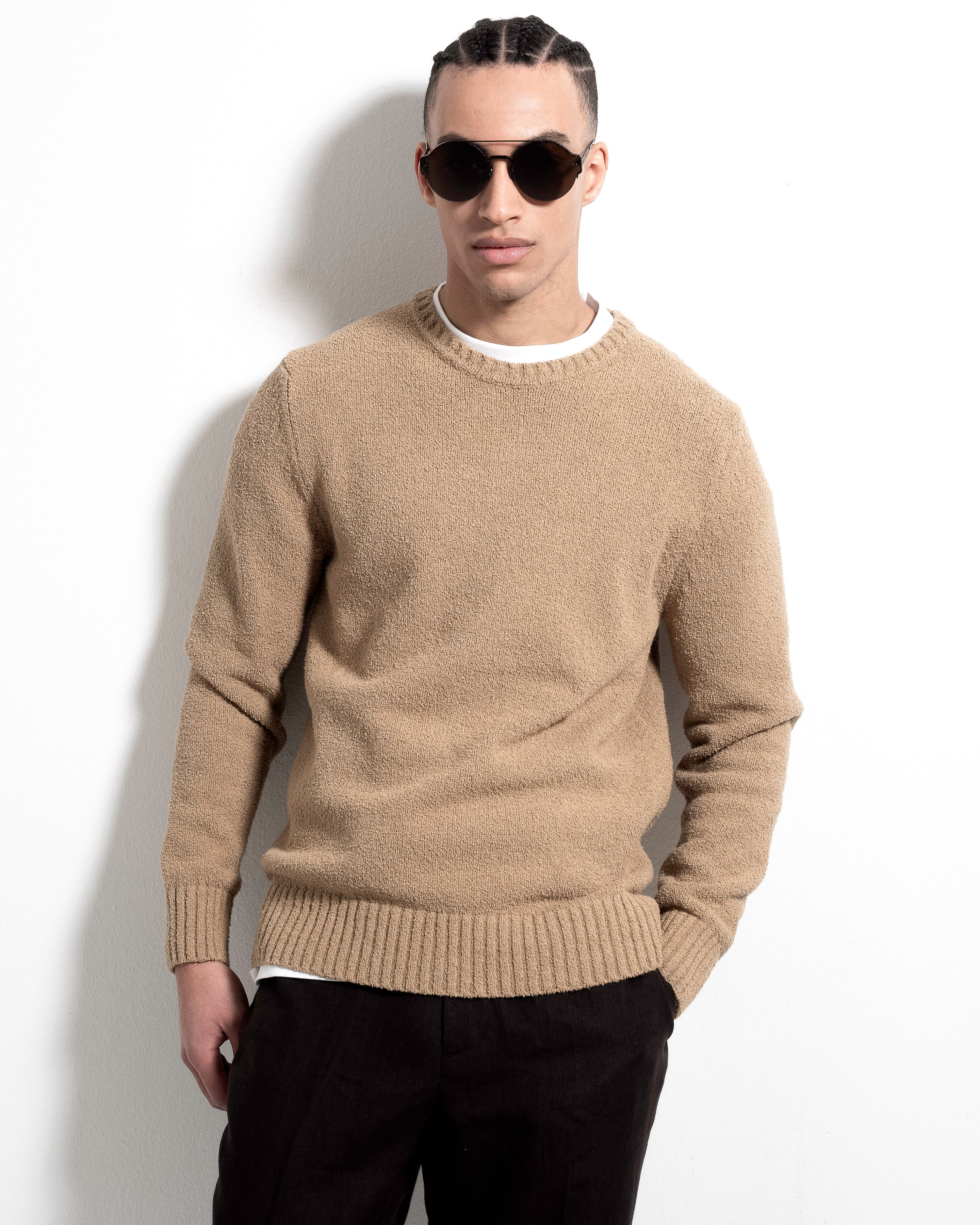 Boucle Crewneck - Nature