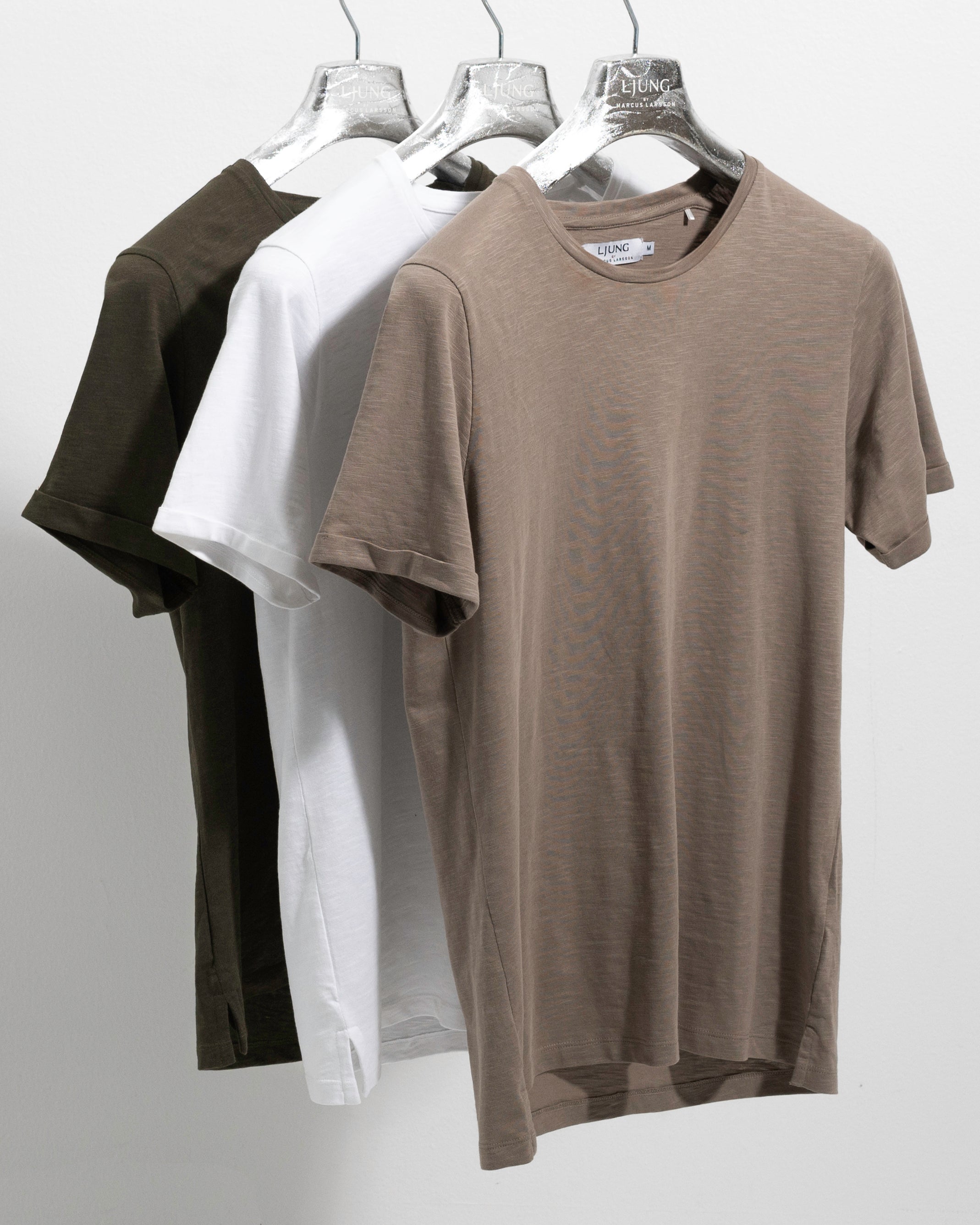 Core Tee 3 Pack - Dark Olive Green/ White/ Clay