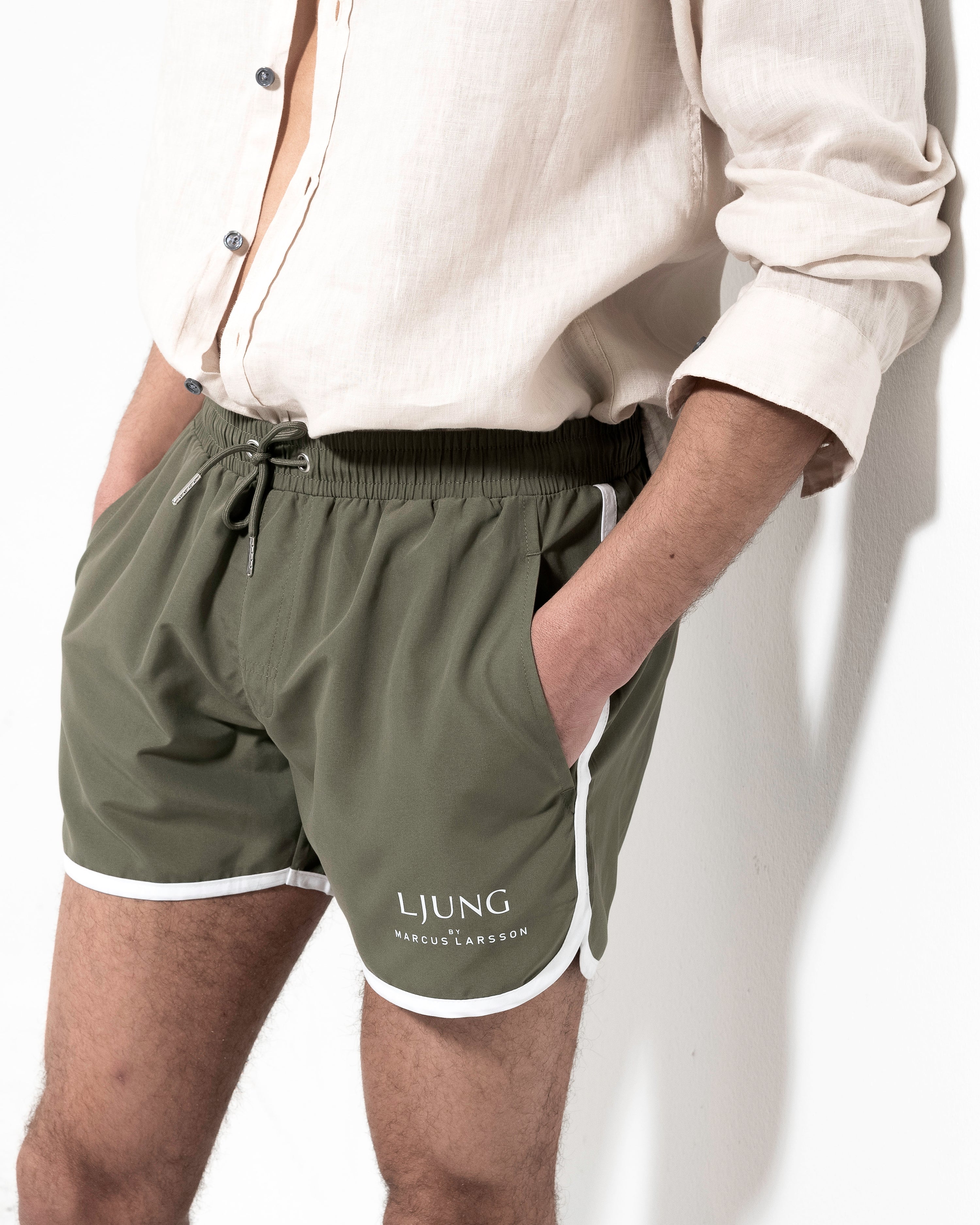 Runner Swim Shorts - Khaki Green