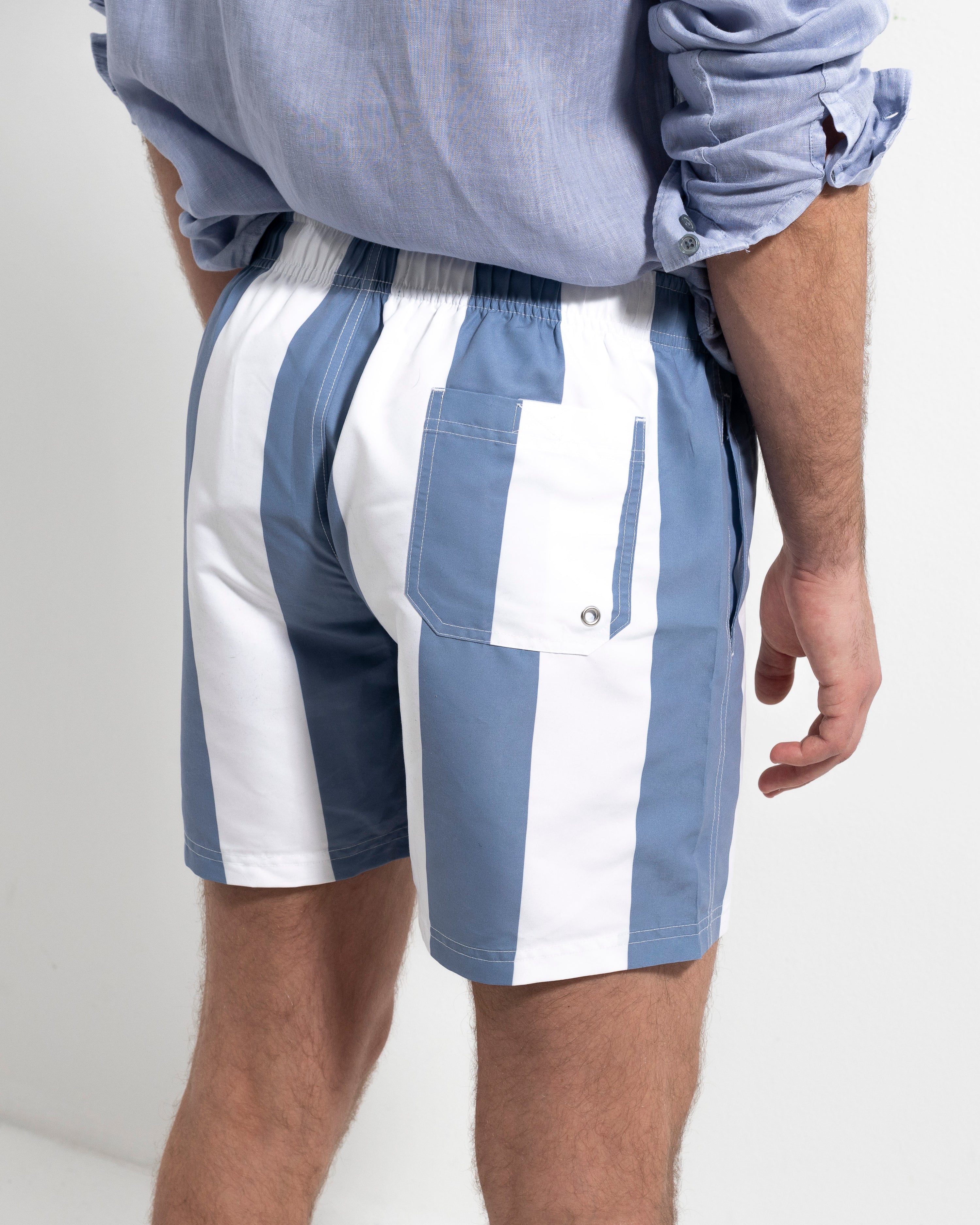 Swim Shorts - Blue Stripe