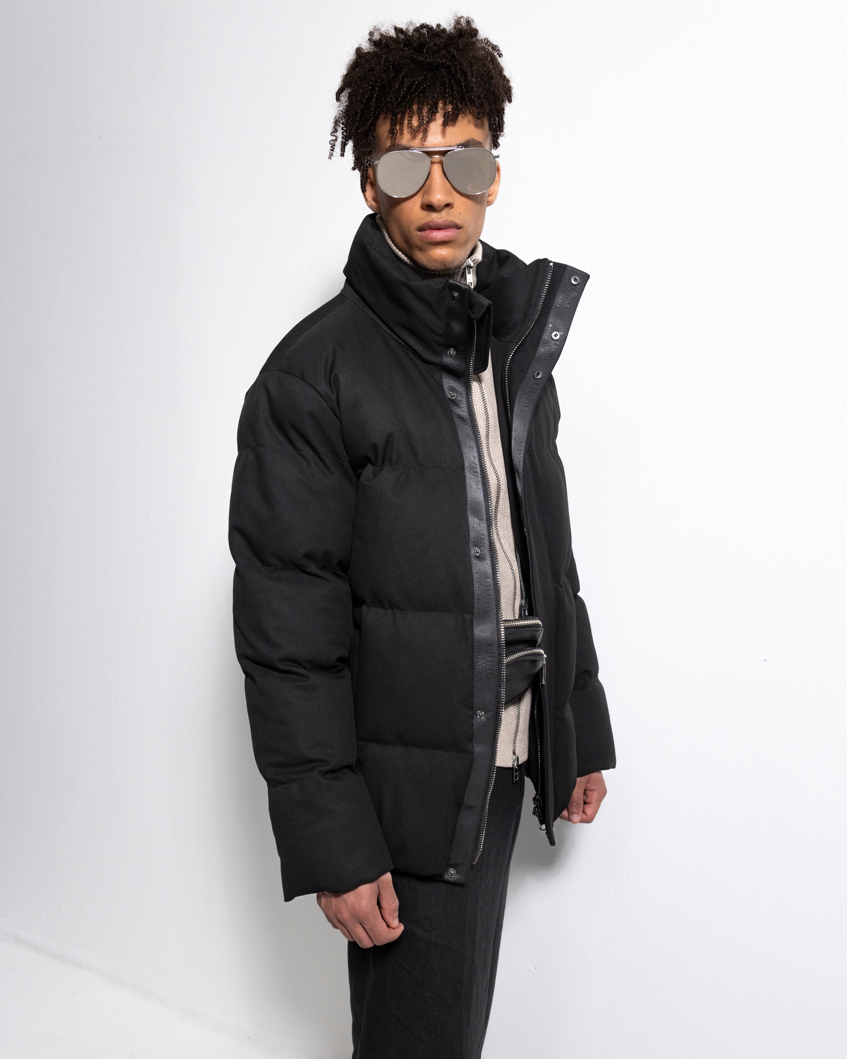 Puffer Jacket - Black-Ljung by Marcus Larsson