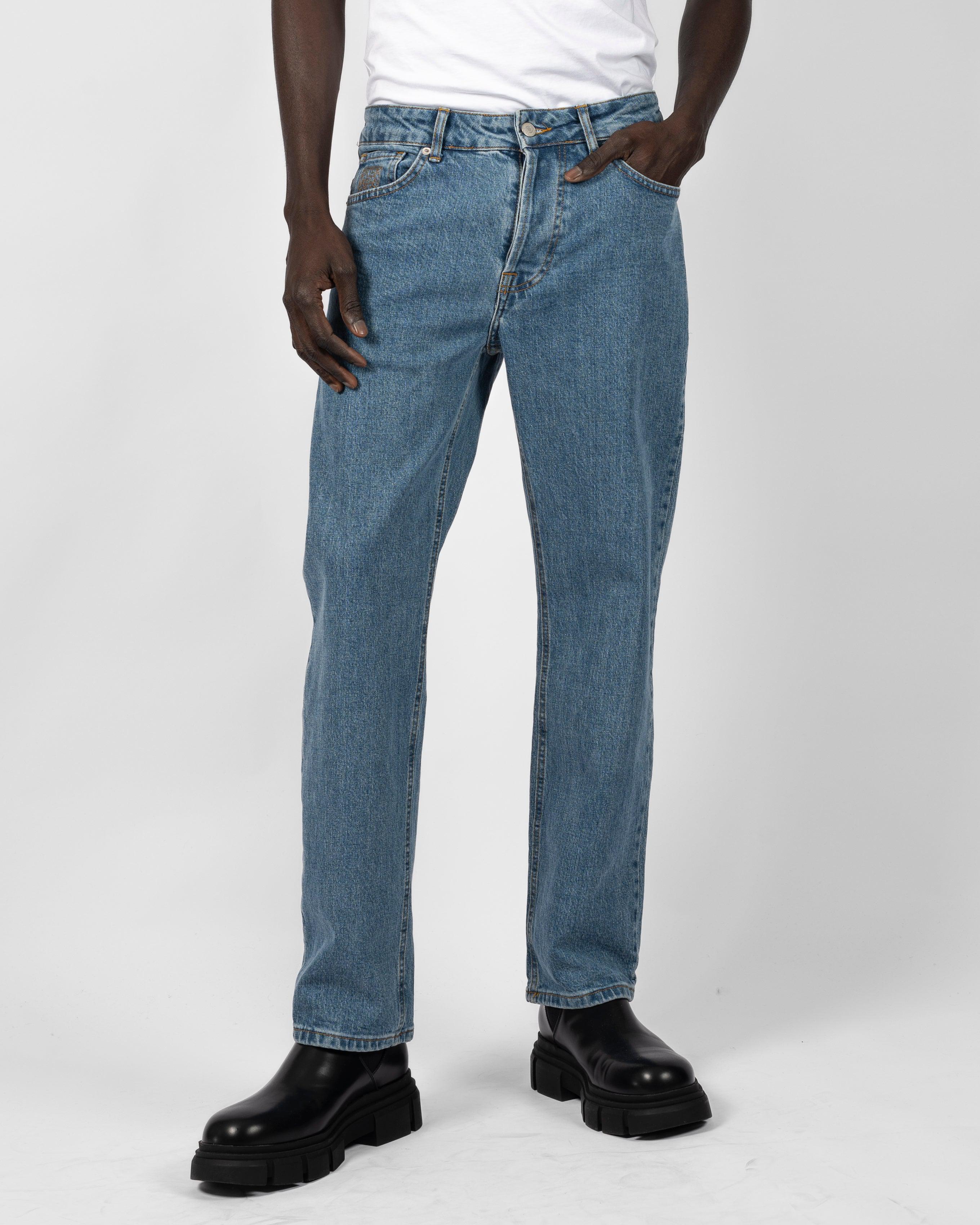 Regular Fit Jeans - Mid Blue Wash-Ljung by Marcus Larsson