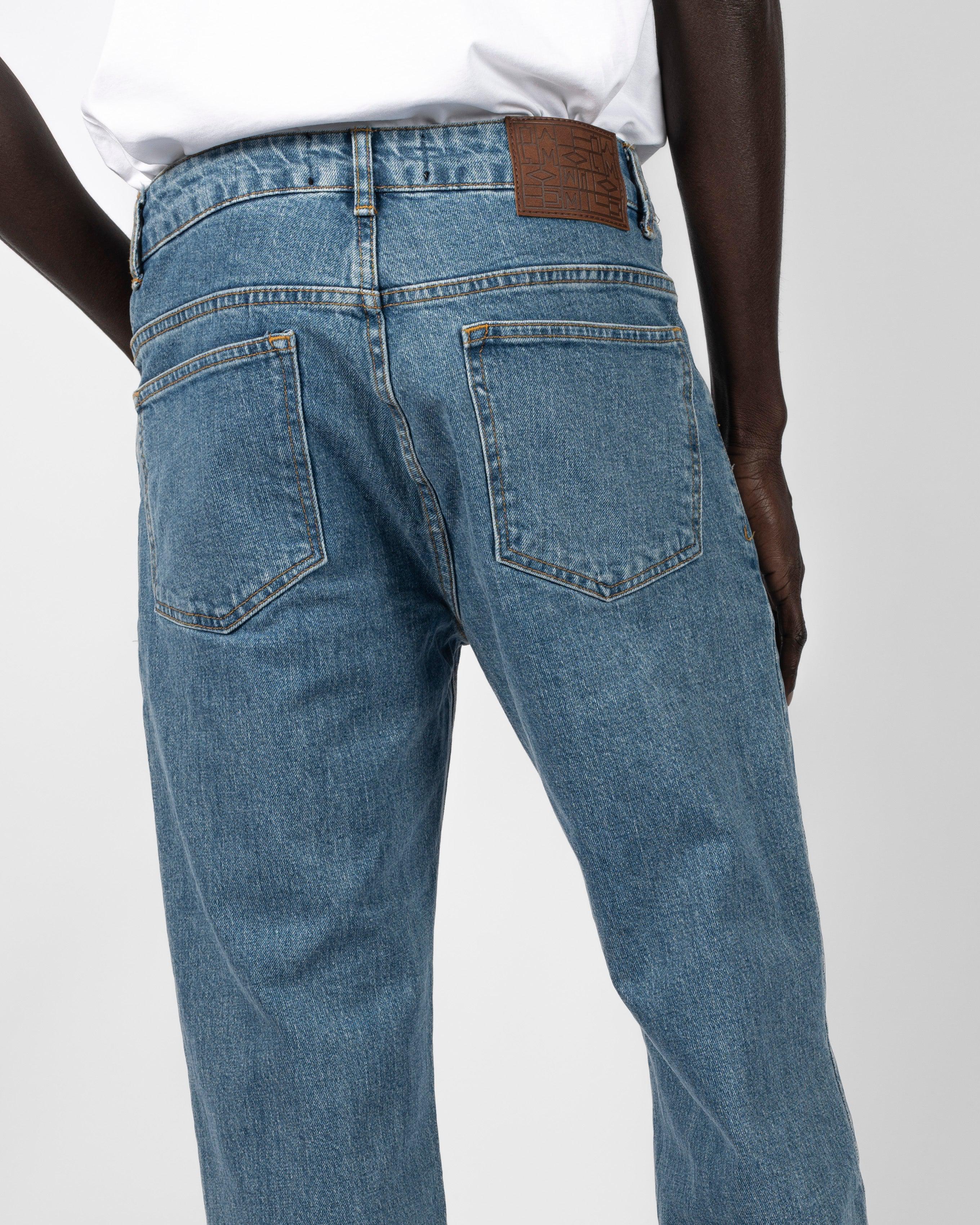 Regular Fit Jeans - Mid Blue Wash-Ljung by Marcus Larsson