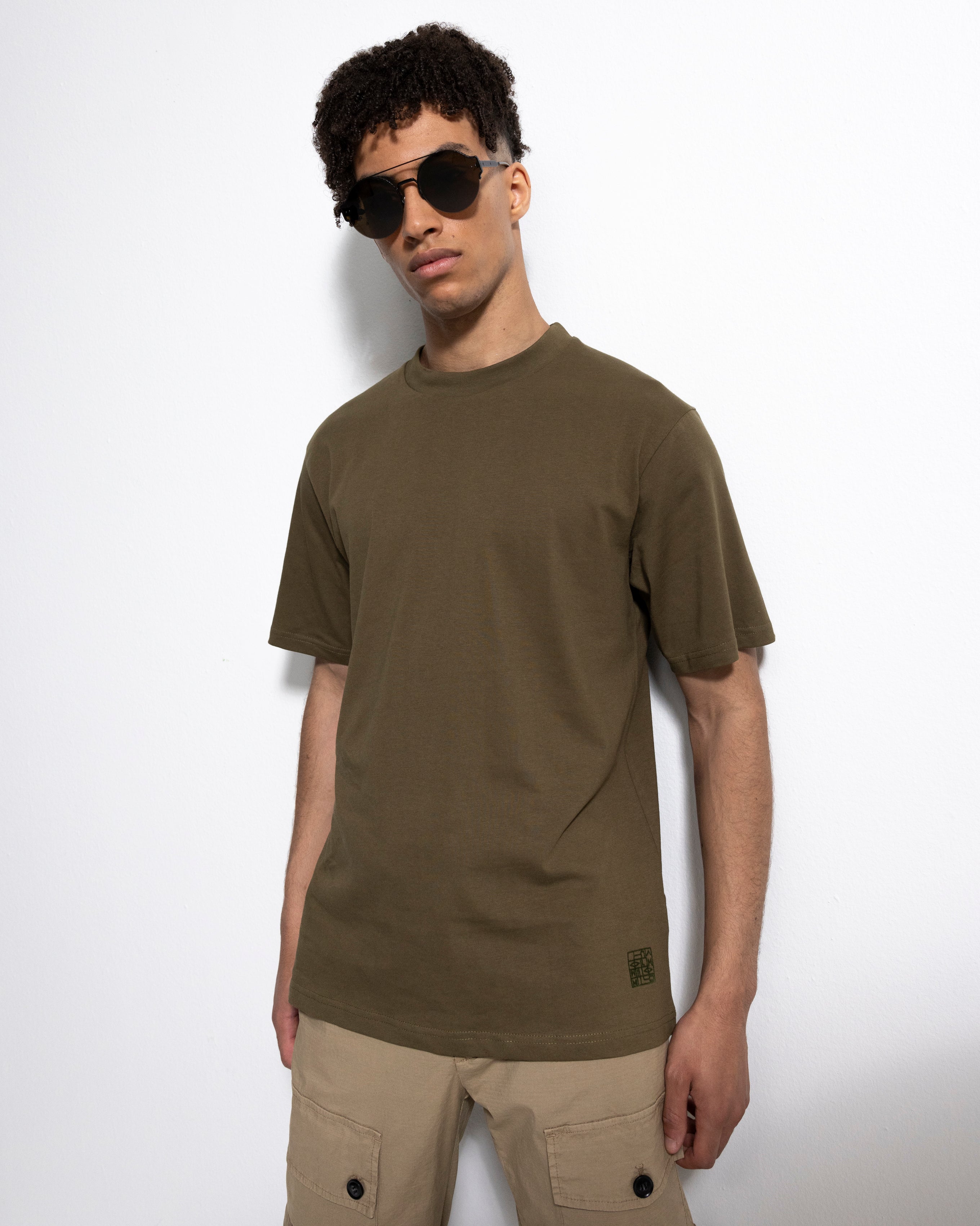Skate Tee - Dk Moss Green-Ljung by Marcus Larsson