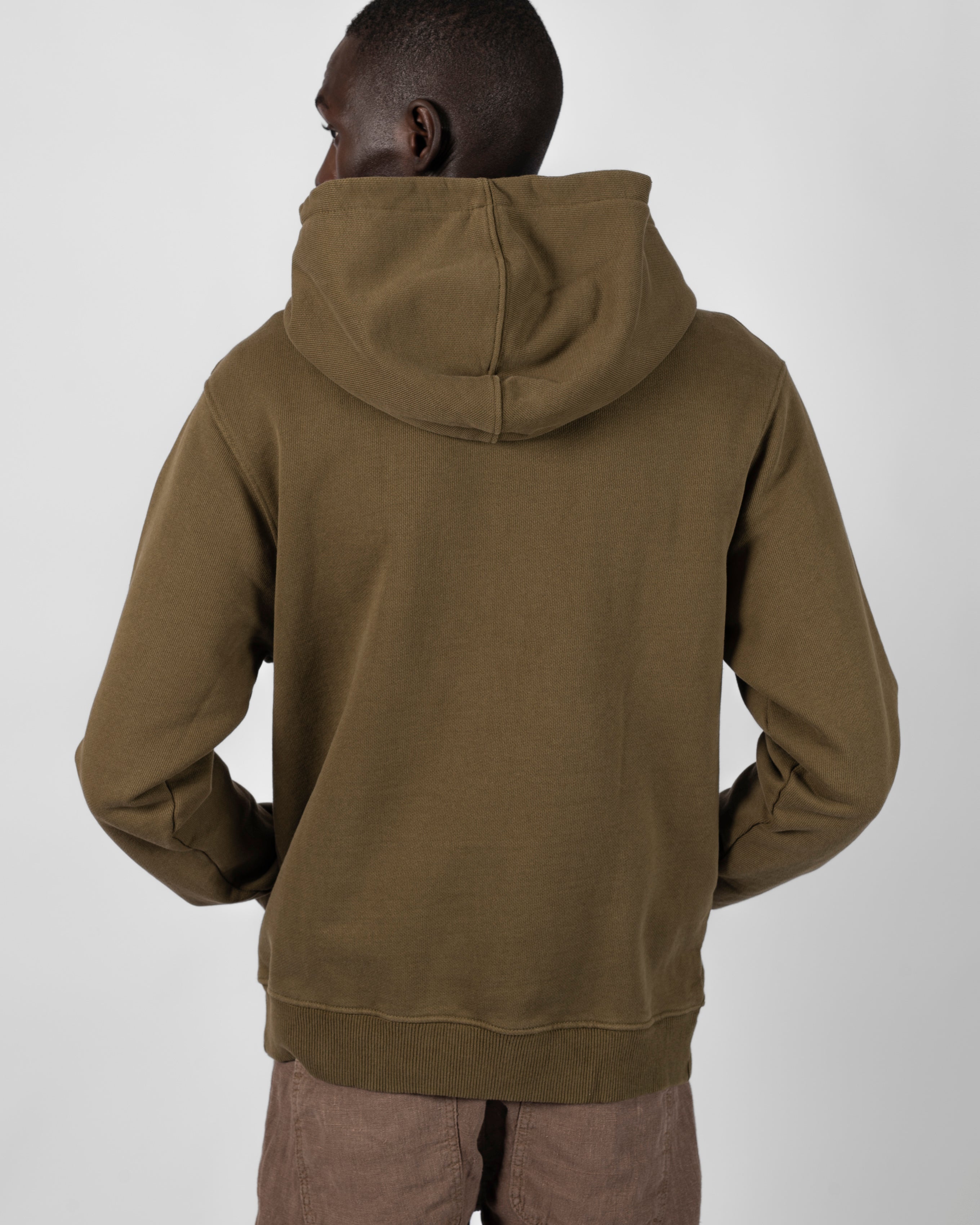 Washed Hoodie - Dk Moss Green-Ljung by Marcus Larsson